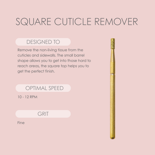 Square Cuticle Remover Bit