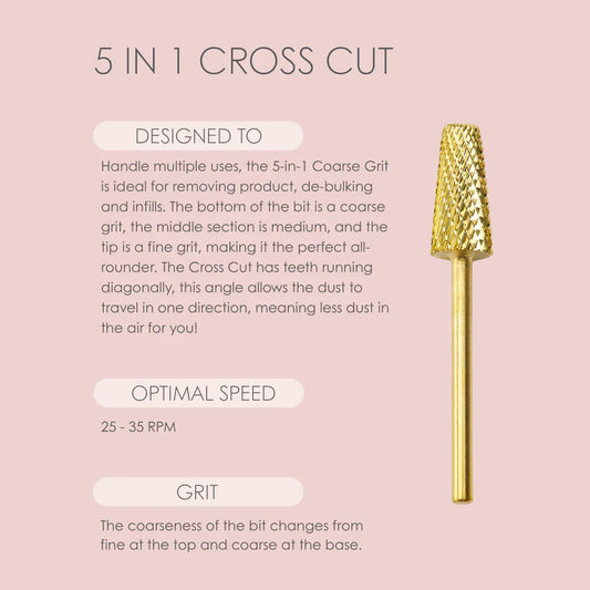 5 in 1 Cross Cut Bit - Lola Lee Beauty Products -
