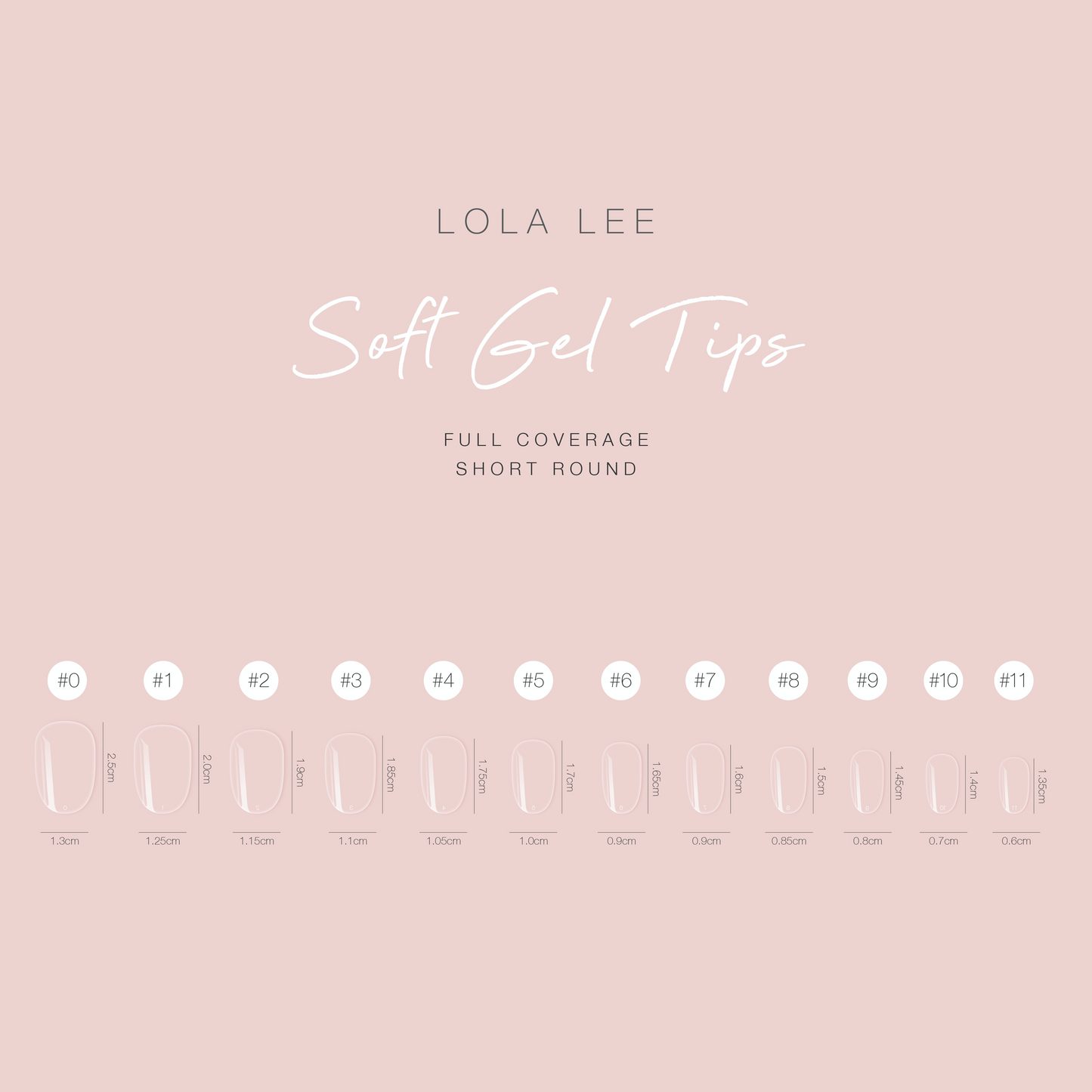 Full Cover Soft Gel Tips (Round) - Short