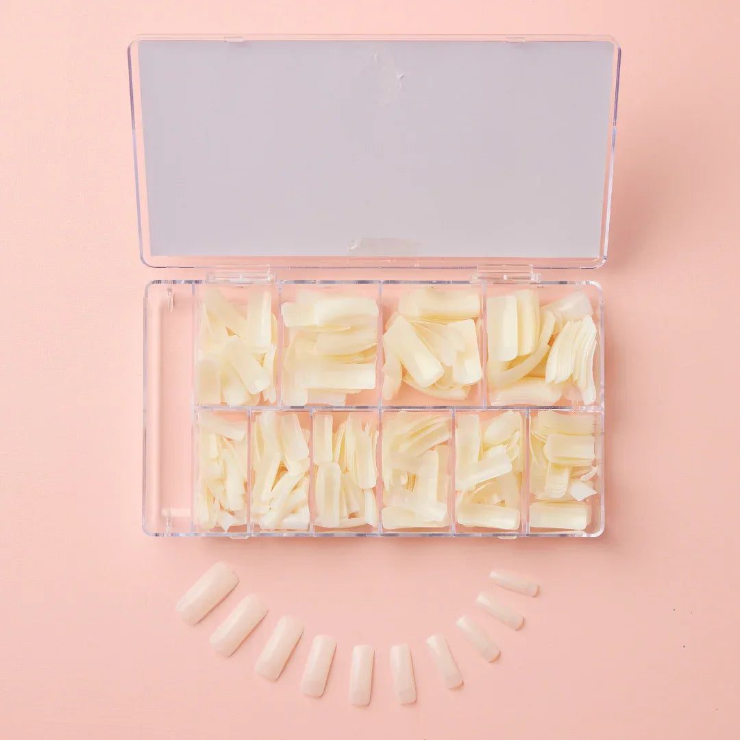 Natural Tips (Non Cut Out) 500pc - Lola Lee Beauty Products - Tips