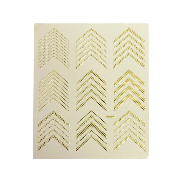 Gold Sticker V - Lola Lee Beauty Products - Nail Decals