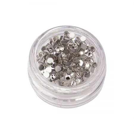 Silver Swarovski Crystals Size 8-Gems-Lola Lee Beauty Products-Lola Lee Beauty Products