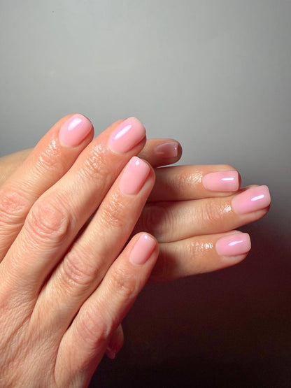 Brush on Gel Pink Shimmer