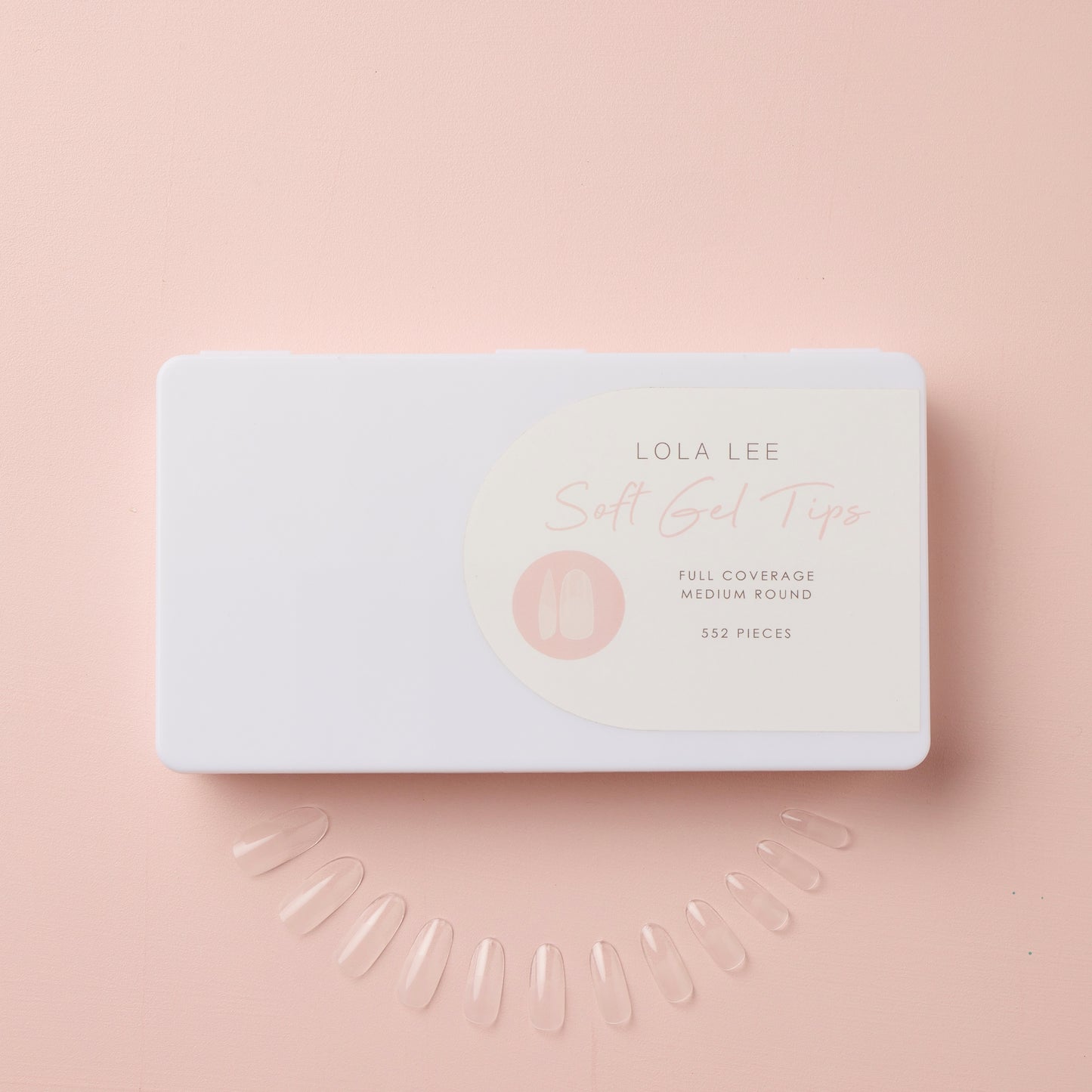 Full Cover Soft Gel Tips (Round) - Medium