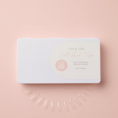 Full Cover Soft Gel Tips (Round) - Medium