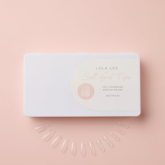 Full Cover Soft Gel Tips (Round) - Medium