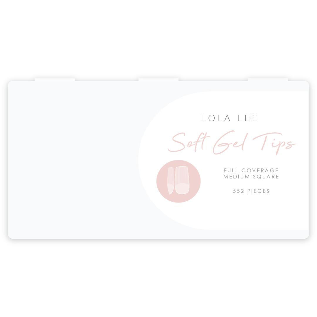 Full Cover Soft Gel Tips (Square) - Medium-Soft Gel Tips-Lola Lee Beauty Products-Lola Lee Beauty Products