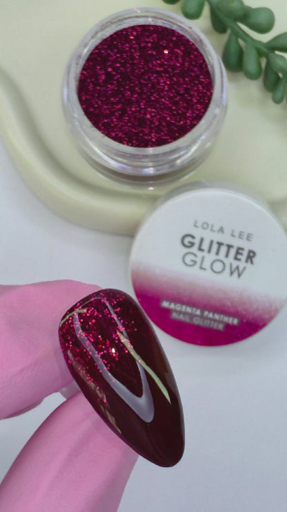 Magenta Panther Glitter