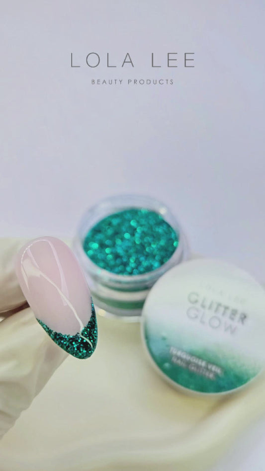 Turquoise Veil Glitter